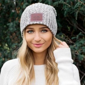 NWOT Love Your Melon Black Speckled Beanie